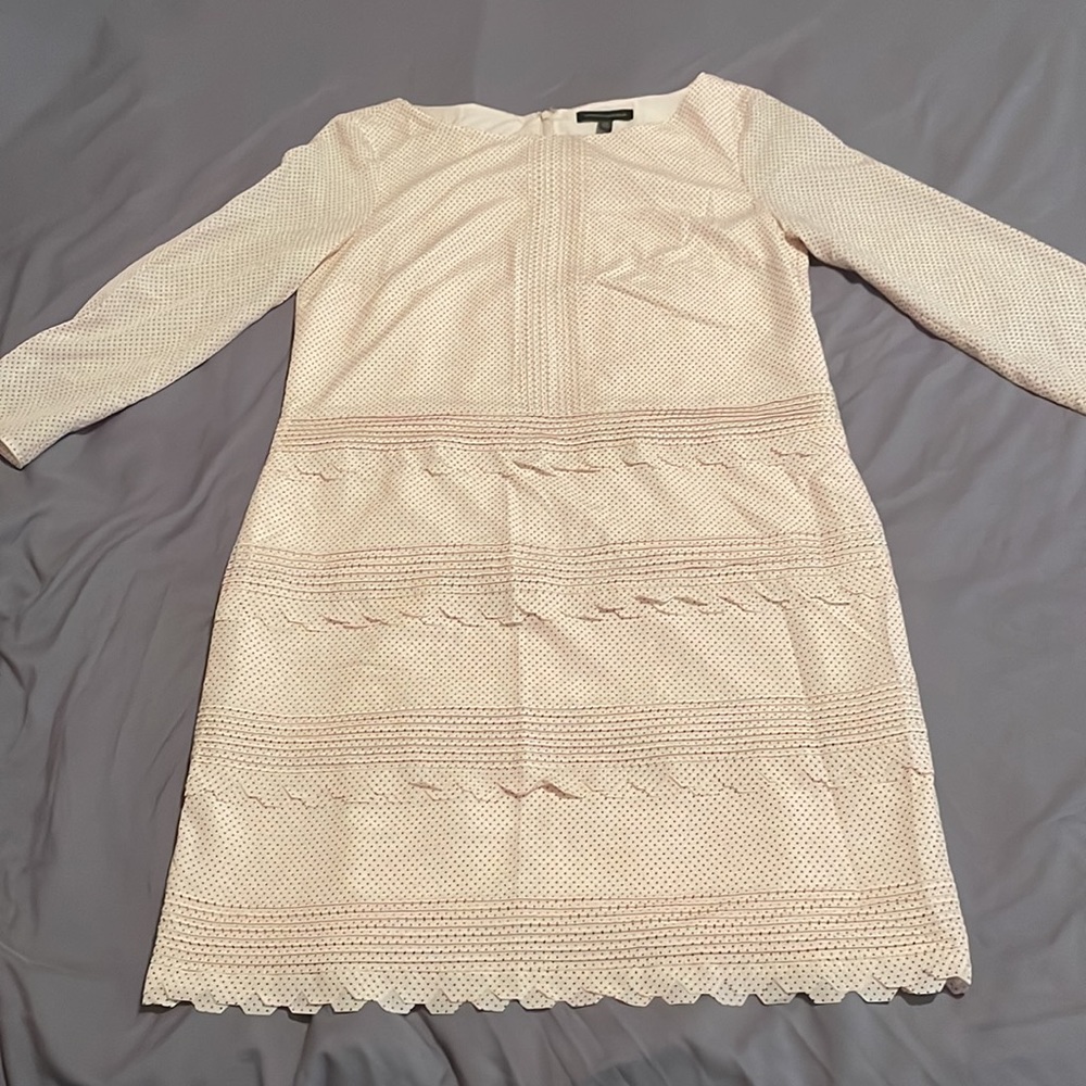 EUC Banana Republic Pink and Black Polka Dot Shift Dress